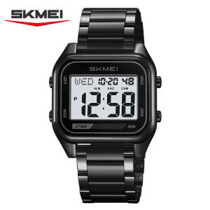 Skmei el luz relógio eletrônico digital para homens moda casual 3bar à prova dwaterproof água crono despertador relógio de pulso reloj hombre 2478
