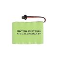 SYARIAH TOYS BATERAI CAS MOBIL REMOTE RC RANGKAI 5 (800X5) 4000MAh 6VOLT Ni-CD COLOK HITAM KABEL 2 ORI. 