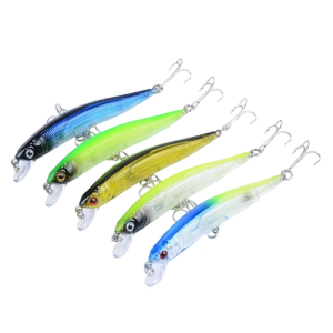 5pcs Plastic Fishing Baits Minnow Fishing Lure Artificial Hard Baits Topwaters Artificial Wobbler Fishing Tackle Lure