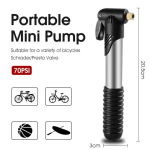 WEST BIKING Hand Mini Bicycle Pump Tire Air Inflator Schrader Presta Valve Ball Needle Hose MTB Bike Accessories Portable Bike Air Pump