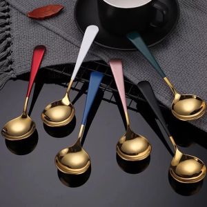 Christmas Tableware Wedding Gift Gold Spoon and Fork Creative Metal Cutlery Stainless Steel Cutlery