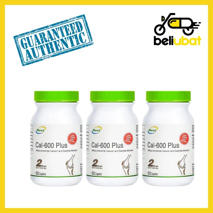 Calnova Plus Nova Cal 600 Plus 60's (Single/Triple) (Exp02/25) | Lazada