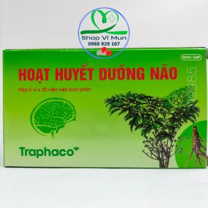 HOẠT HUYẾT DƯỠNG NÃO Traphaco giúp phòng ngừa giảm trí nhớ suy nhược thần kinh