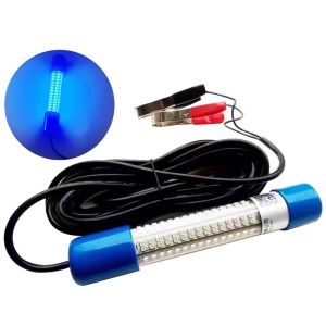 CHANBAEK Portable Underwater Fishing Light 180 Beads 30W Submersible Boat Lamp Fluorescence Waterproof Lures Finder Lamp Night