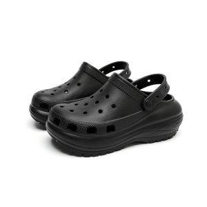 [Free Shipping] Summer EVA Clogs For Women Thick-Soled Wear-Resistant Non-Slip Odor-Resistant Height-Increasing Trendy Cross-Toe Sandals For Women