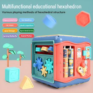 [AFive] Edukasi Bentuk Rumah 6 Sisi Multifungsi Mainan Anak Laki Laki Kreativitas Motorik Halus