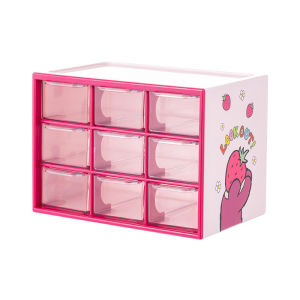MINISO Mingchuang Youpin Toy Story Series Multi-grid Drawer Storage Strawberry Bear Desktop Home Storage Box