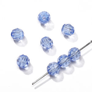 ลูกปัดอะคริลิคคริสตัลใส6มม. 300ชิ้นสำหรับสร้อยข้อมือแฮนด์เมดสร้อยคอต่างหูพวงกุญแจการทำเครื่องประดับหัตถกรรม DIY