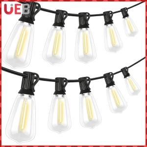 Outdoor Solar G40 String Lights with Shatterproof LED Bulbs for Cars and Patio Decoration Waterproof Design