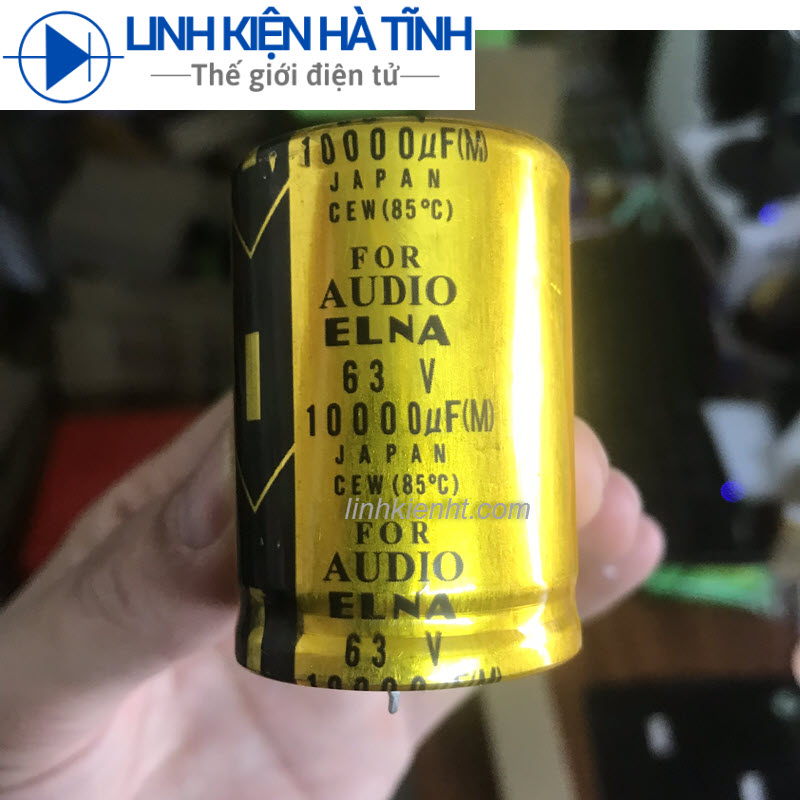 Tụ nguồn Audio ELNA 10000UF 63V 10000uf mới đường kính tụ 35mm