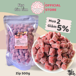 Kẹo Dâu Tây Đà Lạt 500g 2c Mart