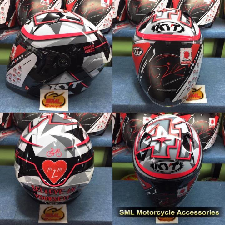 KYT NFJ Espargaro (Open Face Helmet with Double Visor) Lazada