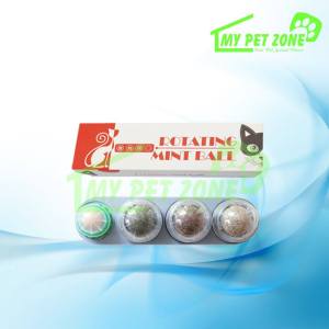 Rotating Cat Grass Mint Ball / Catnip Ball Cat Toy