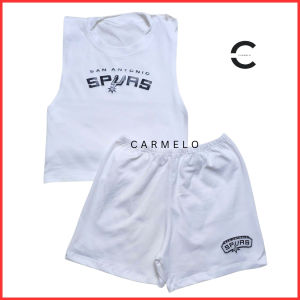 BASKETBALL Trendy Kids Muscle Tees Sando and Short for Kids Boys for 1 to 8 Years Old With Basketball Logo Design Prints