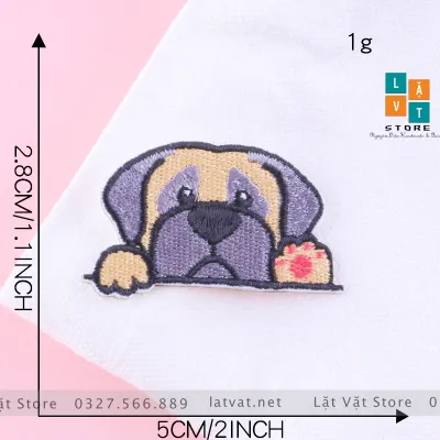 Patch ủi quần áo 9 Cún Say Hi cực kì dễ thương dán Vali tủ lạnh Sticker miếng dán quần áo...