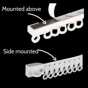 Curtain Track Punch Free Paste Slide Rail Self-Adhesive No Need To Punch Holes