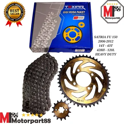 GEAR PAKET TX GIR SET KOMPLIT SATRIA FU 150 OLD 14-43T 428H-120L