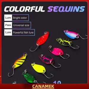 Miễn phí vận chuyển✨ Duy Nhất Móc Scoop-Hình Xoay Spinner Sequins Câu Cá Lure Câu Cá Giải Quyết Cho Bass Cá Perch Móc Nhân Tạo