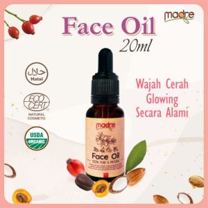 Madre Face oil 20ml Pencerah Wajah Alami Untuk Kulit Sensitif Atasi Jerawat Flek Hitam Keriput Penuaan Kulit