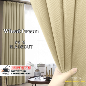 Langsir Blackout Free Custom Made Langsir Sliding Door Langsir Tingkap Murah Blackout Curtain 400cm Curtains & Blinds