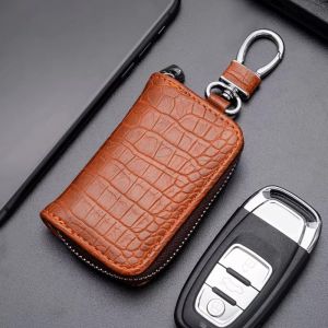 CRNGW Luxury Small Purse Wallet Solid Color Business Key Case Bag Portable Hanging PU Leather Coin Bag Pendant