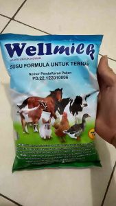 SUSU TERNAK HEWAN WELLMILK ISI 1 KG Susu Pengganti Hewan Ternak