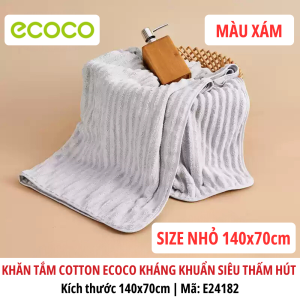 Khăn tắm cotton ECOCO kháng khuẩn siêu thấm hút cao cấpKhăn lau mềm mịn an toàn cho da thế hệ mớidùng cho gia đìnhSpa