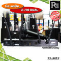 ไมค์ลอย CeanCe U789 DUAL ไมโครโฟนไร้สาย ไมค์ถือคู่  U789 DUAL ปรับความถี่ได้ UHF ความถี่ใหม่ ถูกต้องตามกำหนด กสทช. PA SOUND CENTER. 