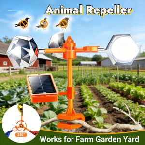 Solar Bird Repeller Automatic Large Voice Wind Powered Farm Fish Pond Anti Bird Deterrent Device