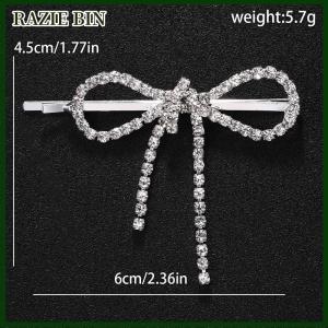RAZIE BIN กิ๊บติดผมดอกไม้พลอยเทียมแฟชั่นสำหรับผู้หญิงกิ๊บติดผมสำหรับเจ้าสาวในงานแต่งงาน