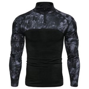 Men Tactical Camouflage Athletic T-shirts Long Sleeve Men Tactical Military Clothing Combat Shirt Assault Army Costume