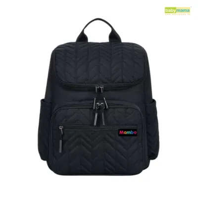 Mambo Baby Diaper Bag Maternity Bag - Black | Baby Diaper Bag Travel Backpack Carrier Essentials