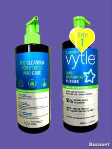 Suu Balm Vytle Daily Ceramide Moisturiser (100ml ) / Suu Balm Vytle Gentle Moisturising Cleanser ( 450ml )