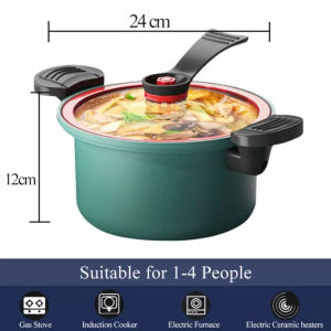 【2023 Flash Sale】Stainless Steel Micro pressure cooker on sale 8L large capacity non stick pot Pumpkin Pressure Cooker Multi Pressure Cooker Soup Pot 【universal household gas induction cooker】