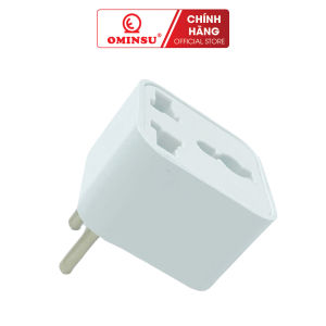 Phích cắm điện đa năng Ominsu P22T chuyển ổ điện 3 chấu sang 2 chấu