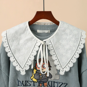 Phong cách Vòng cổ giả dickey cho thêu hoa cho nữ khăn choàng ren khăn capelet