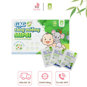Gạc rơ lưỡirăng miệng Mipbi cho bé