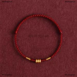 [COD] Modingdue Red String Handmade Woven Bracelet Lucky Charm Adjustable Bracelet Good Fortune Bangles Couple Best Friends New Year Gift