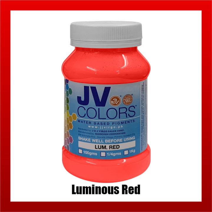 J&J Virgo Sales Corp. 250 grams ( 1/4 kilo ) Luminous Pigment for Water Base Textile Paint Ink