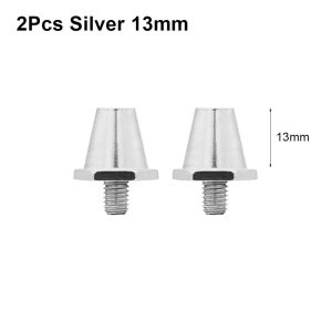 NUBE 2Pcs 11/13mm Football Boot Spikes Aluminum Non Slip Soccer Shoe Studs Durable M5 Thread Soccer Boot Cleats for Athletic Sneakers