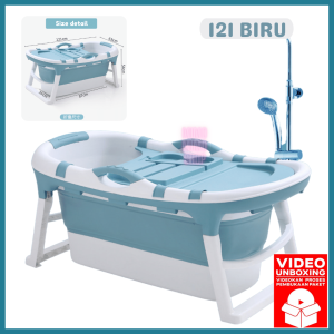 PORTABLE FOLDING BATHTUB BAK MANDI LIPAT BESAR - PORTABLE BATHTUB ADULT & BABY SPA PP QUALITY