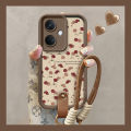 Phone Case OPPO A3X A3 Pro A79 A98 A78 5G Casing New Design Retro Leather Lambskin Cute Cartoon Rose Flower Silicone Soft Cover with Lanyard 2025. 