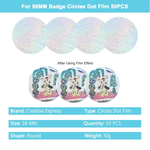 CRB Creative Film for 58mm Badge 50pcs - Badge Maker Machine DIY Craft Art
