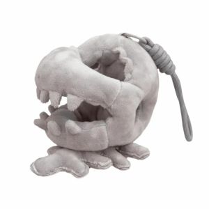 FFBH With Lanyard Dinosaur Skeleton Plush Pendant Plush Hoodie Grey / Pink Cotton Doll Clothes Bone Design Lightweight Funny Doll Hat 7P3H9
