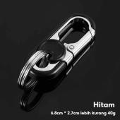 Metal Waist-Hanging Keychain for Car and Motorcycle Metal Car Keychain Motorcycle Key–Double ring design Durable and resistant to deformation Business-Style Keychain for Men (Gift)
