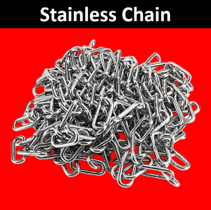 Toyu 1 Meter Heavy Duty kadena 2-3-4-6-8-10mm Stainless Steel Chain Steel Welded Link Grade 304 Lifting Kadina Chain