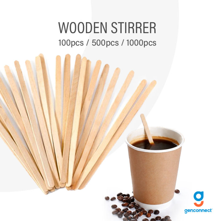 Wooden Stirrer Disposable Coffee Tea Mixer Coffee Stick Stir Sticks