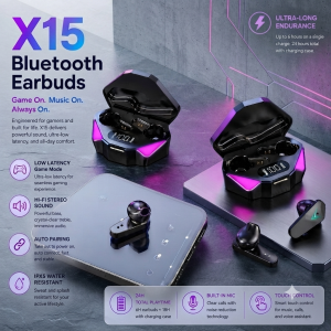APSELON : X15 TTWS Wireless Earbuds Bluetooth Earphones for Gaming Headset Noise Cancelling Hifi Bass with Mic