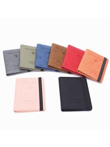 BB013 PU Leather Passport Holder Travel Passport Ticket Sim Card Document Protective Cover Holder Wallet