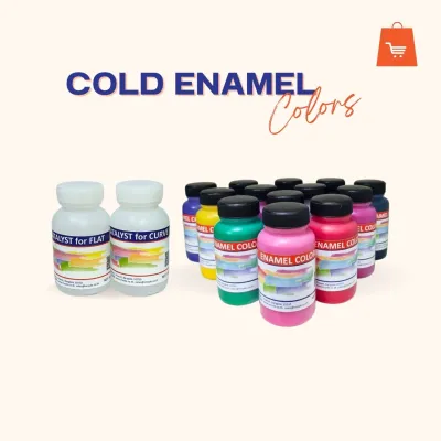 สียาเย็น สีอีนาเมล สีลงยา ลงสีพระ ลงสีจิวเวลรี่ ขนาด 100 กรัม พร้อมตัวเร่ง
